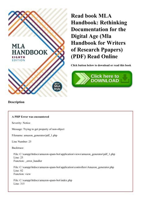 mla handbook pdf